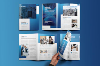design a professional bifold or trifold brochure