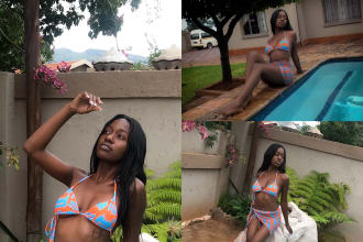 be your black female bikini model