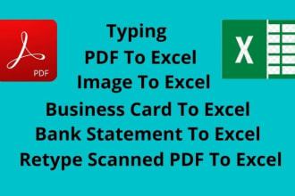 convert PDF to excel or word