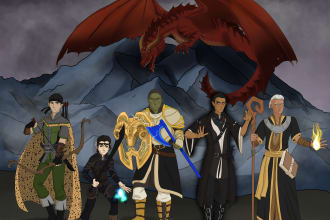 draw your dnd character or party