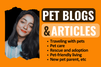 craft compelling SEO articles and blogs about pets