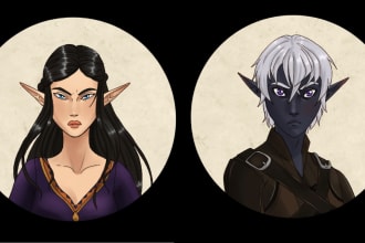 design character tokens for your party