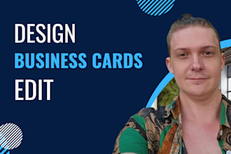 design modern business cards, thumbnails, concepts