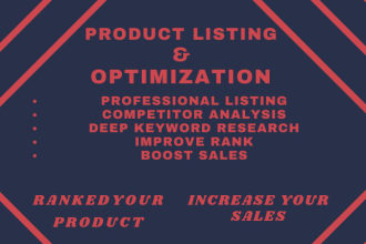 write amazon product listing with SEO listing optimization