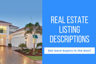 write an engaging real estate listing description