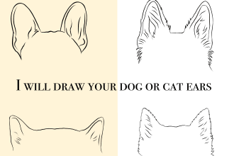 draw your dog,cat,horse ears