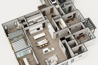make a professional 2d floor plan layout
