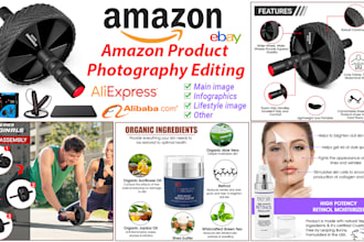 do amazon product photography editing,infographic and lifestyle design