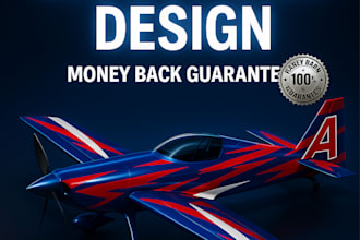 do custom aircraft wrap, plane livery design, plane wrap, racing wrap design