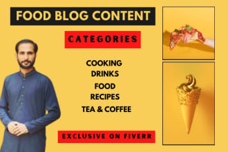 write food blog posts and food guest posts for your website