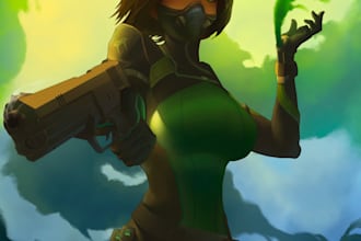 make a fan art of your character