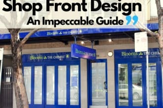 create store front or shop front, sign, singing,