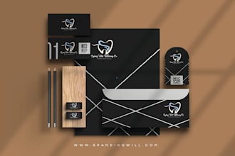 design business card , stationery items, corporate  identity or brand identity