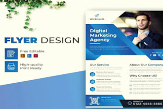 creative attractive flyers leaflet postcard design