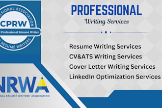 write you the professional resume, cv and cover letter