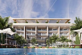 create high quality exterior rendering
