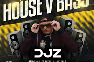 create a nightclub flyer for you event