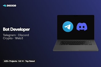 build custom telegram bot, discord bot, or crypto community bot for web3