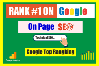 provide on page seo service for google ranking