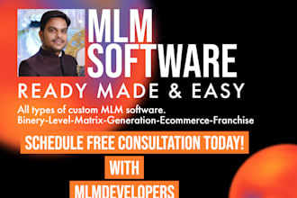 develop binary, unilevel, generation and matrix MLM software