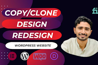 do copy, clone, revamp, duplicate, design, redesign wordpres website in 24 hours