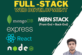 develop or create a full stack website using mern