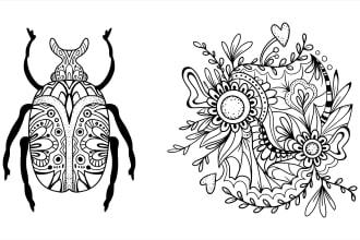 design original adult coloring pages in mandala style