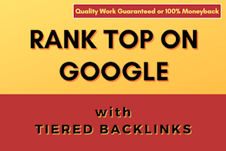 rank you website top on google with tiered backlinks