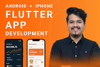 be your flutter app developer for android app development or ios app development