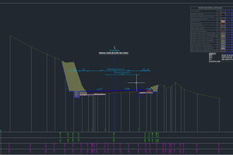 draw your road design cross sectional drawings