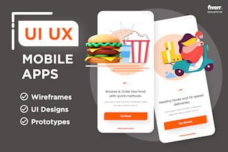 make ux ui design, mobile UI design, web UI in figma