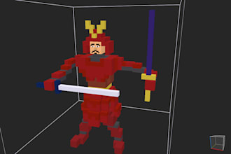 create 3d low poly and voxel game assets and models