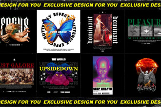 make artsy streetwear design for your personal or brand