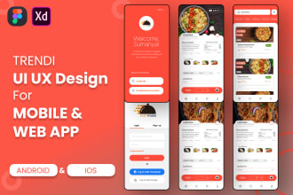 do mobile app and web app admin panel UI UX design