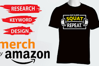 design a custom gym fitness workout t shirt and sports for you