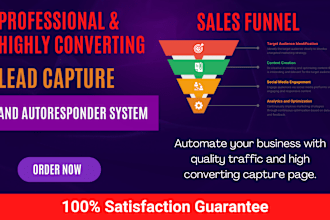 create a capture page with high converting sales funnel