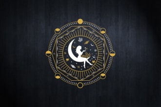 design sacred geometry, mystical and spiritual logo