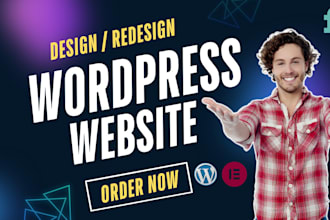 design modern, creative, and professional wordpress website