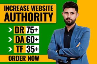 increase domain rating ahrefs DR 70 plus and domain authority da 60 plus
