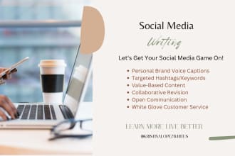 write your brand specific social media captions