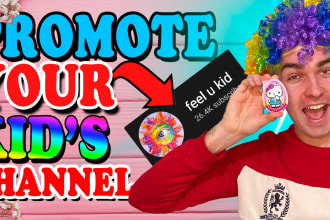 promote your youtube channel on my channel for kids