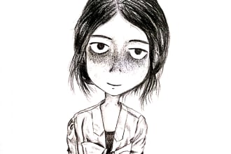 draw a unique custom cartoon portrait pencil drawing