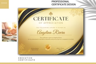 design executive, professional certificates