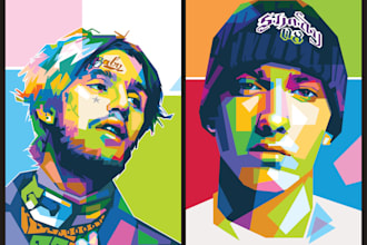 make your photo into awesome wpap pop art portrait