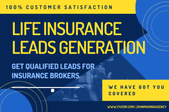 generate quality life insurance and health insurance leads