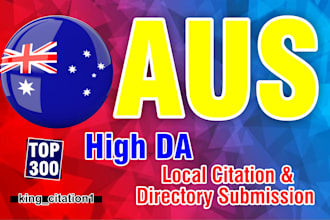 do 350 aus local  citations and directory submissions for local seo