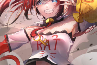 illustrate unique anime fanart and oc
