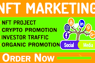 promote your website link, nft, crypto, app, cbd, music, web traffic