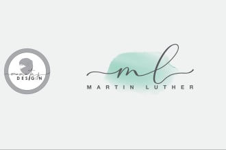 design signature logo sketch water color