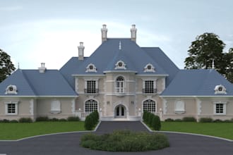 create 3d exterior renderings